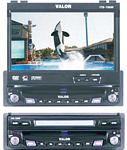 Valor ITS-700W 7 Inch Single DIN Touch Screen All-In-One Fully Motorized In-Dash AM/FM/CD/DVD Receiver