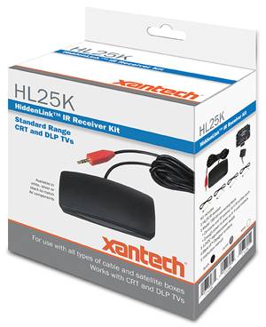 Xantech HL25BK STANDARD HIDDEN LINK IR Receiver KIT,BLACK