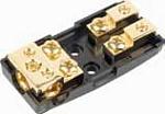 XScorpion SMADB3228G 1 - 2G / 2 - 4G Input to 2 - 8G Output Gold Low Profile Mini ANL Fused Distribution Block