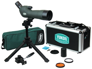 YUKON ADVANCED OPTICS YK11025K 1545 x 60mm Spotting Scope Kit with Angled Eye Piece