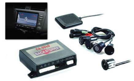 Crimestopper CA-5040 Rear Parking Assist System with Low Light Camera for Aftermarket In-Dash A/V Monitor