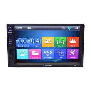 Blaupunkt SUN 2 DIN 7 LCD Multimedia Receiver AM/FM, BT, USB, SD, Aux, Support Mirrorlink
