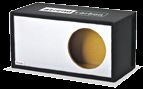 Atrend 12LSVB - White 12 Single Vented SPL - White Carbon Fiber Custom Subwoofer Box