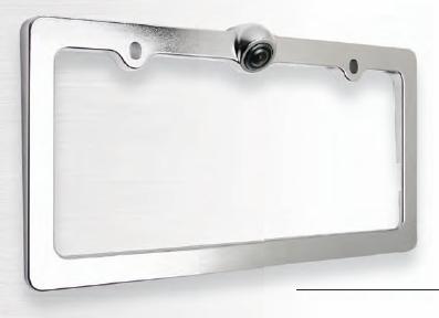 Power Acoustik LP-1CA Chrome License Plate Frame with .5 Lux Camera and Proximity Sensors