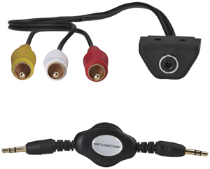 SCOSCHE DCAXUV Video RCA Input with 3.5mm Cable