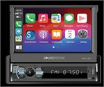 Soundstream VRCA1-78W Single DIN 7 Flip Up LCD Media Receiver with Wireless Apple Carplay and Android Auto, Bluetooth, USB and 4V RCA Outs