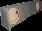 XScorpion X6393-12 Dual 12 Inch Down Fire 07+ GM Ext Cab Custom Subwoofer Box ( V TRANSMISSION )